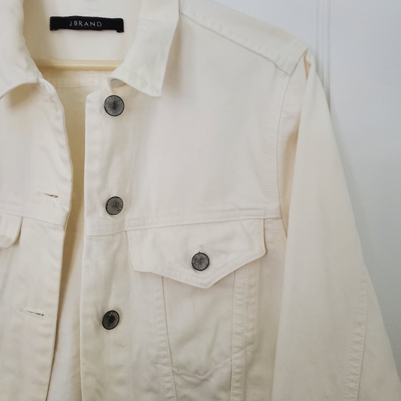 J Brand White Denim Jacket - Picture 6 of 9